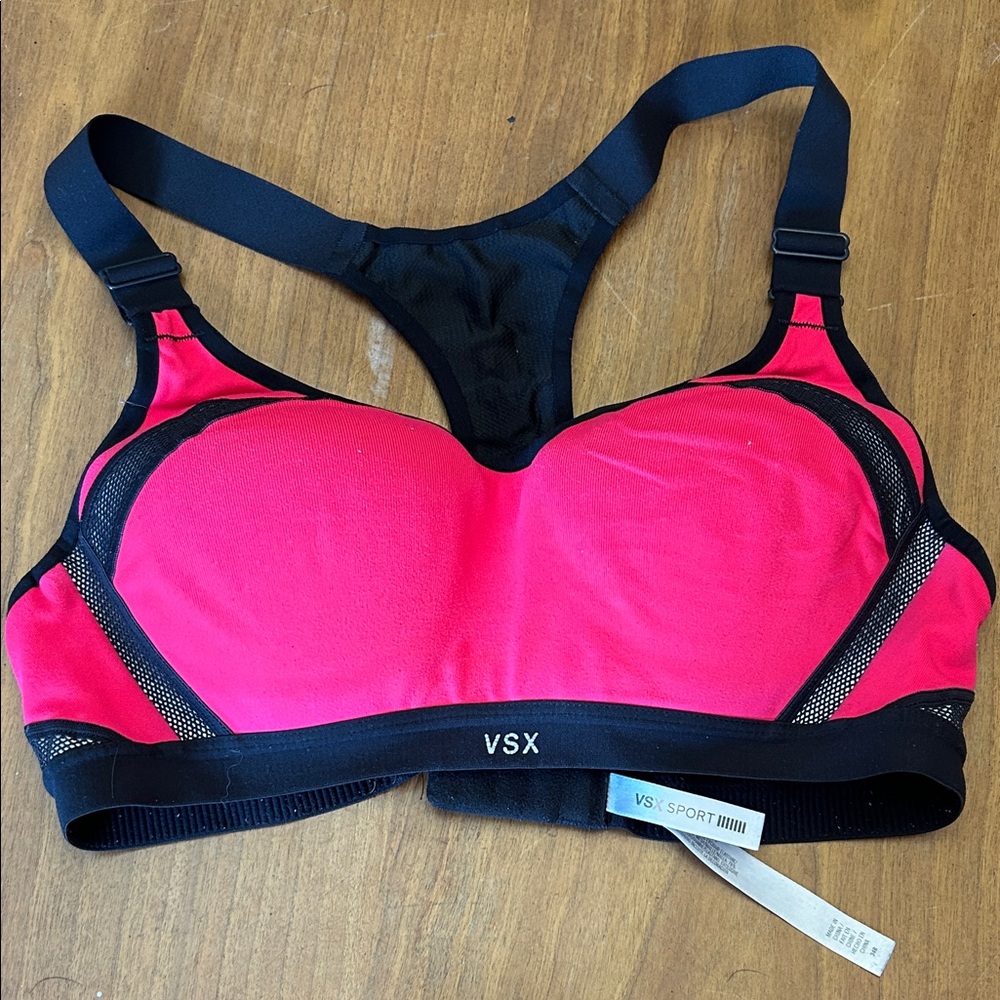 VSX Black and Pink Sports Bra
